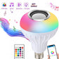 Smart LED Light Bulb with Built-in Bluetooth Speaker + Remote