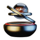 Solar Car Air Freshener Rotating Double-Ring For Car Dashboard